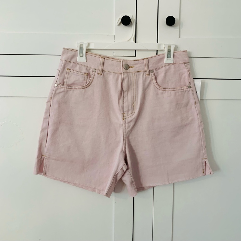 Forever 21 X Denim Blvd Light Pink Denim Shorts Size Medium